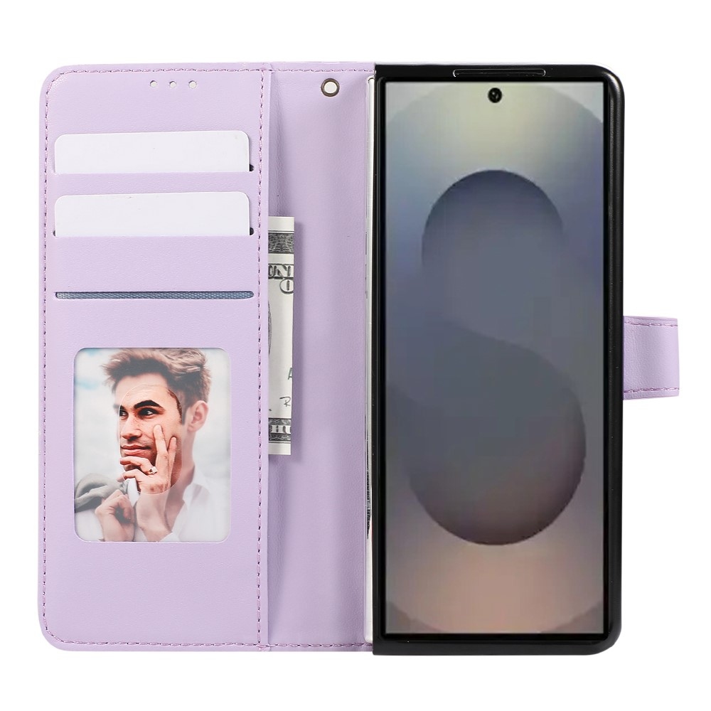 Gridy könyvtáska Samsung Galaxy Z Fold7 5G - lila