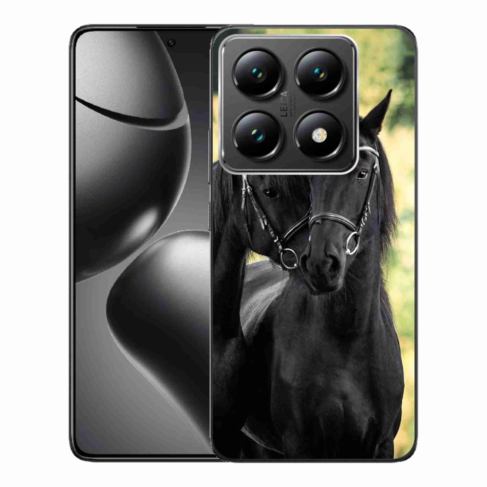 Gél borítás mmCase a Xiaomi 14T Pro számára - két fekete ló