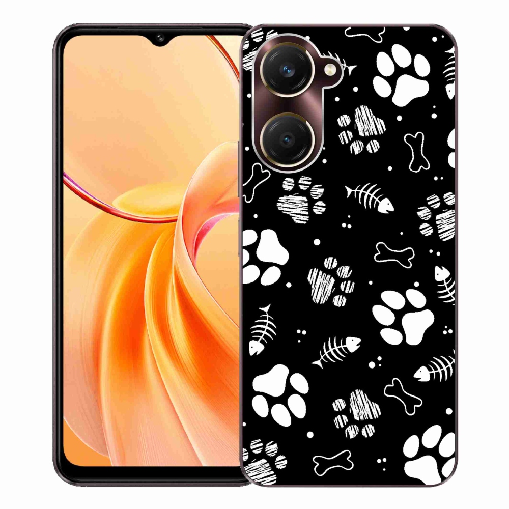 Zselés borítás mmCase a Vivo Y28s 5G-hez - kutyamancsok