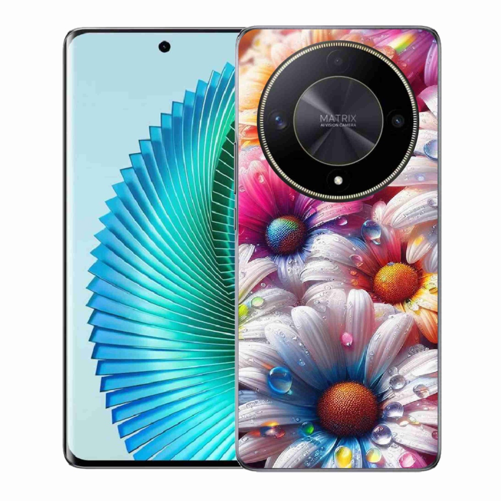 Zselés borítás mmCase a Honor Magic 6 Lite 5G készülékhez - színes margaréták