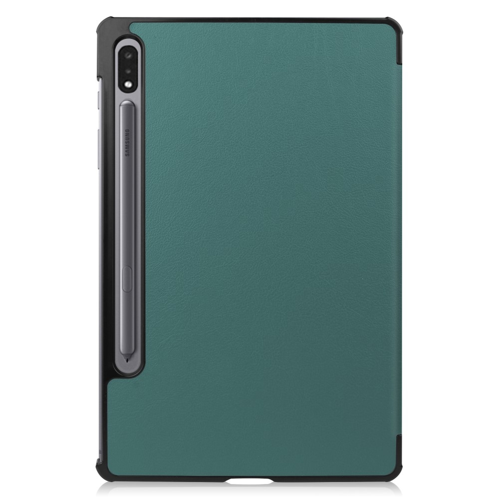 Ügyes záró tok Samsung Galaxy Tab S9+/Tab S10+ - zöld színben