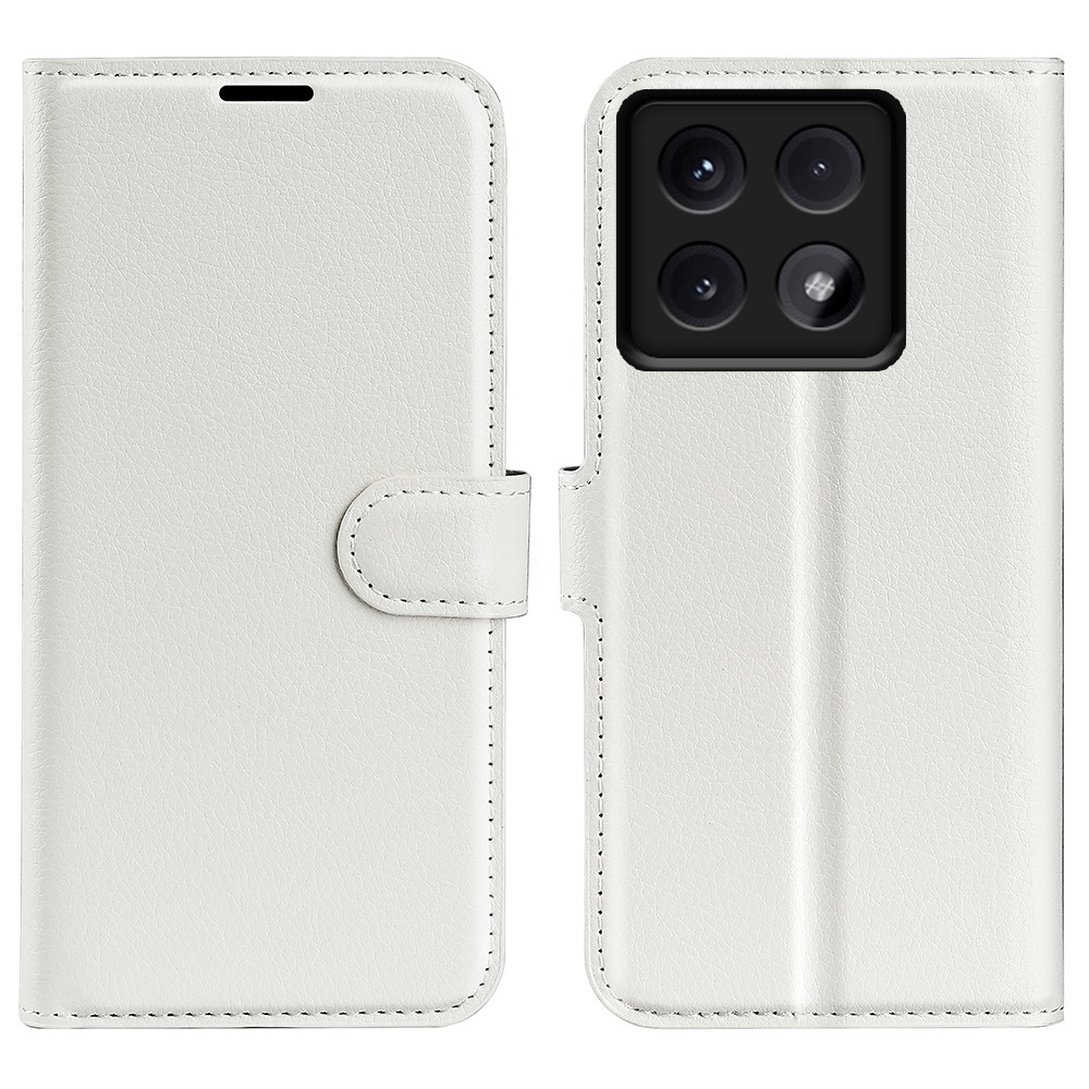 Litchi könyv tok Xiaomi 14T Pro-hoz - fehér