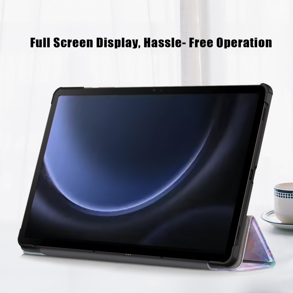 Nyomtatás intelligens záró tok Samsung Galaxy Tab S9 FE+ készülékhez - absztrakt minta