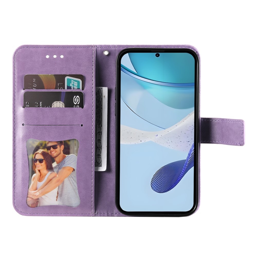 Mandala könyvtáska a Realme C75 készülékhez - lila