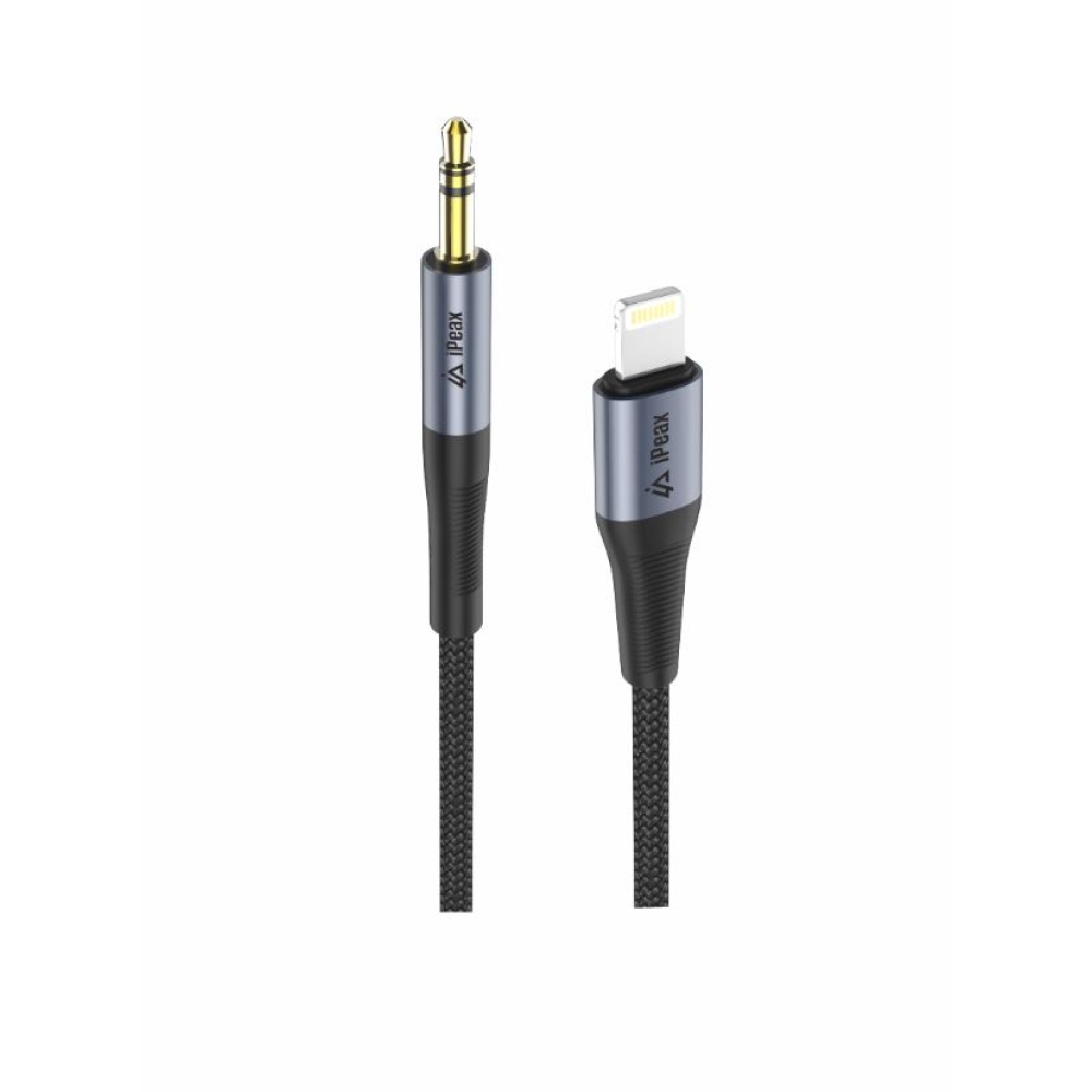 iPEAX adapter villám / 3,5 mm-es jack 1,5 m - fekete