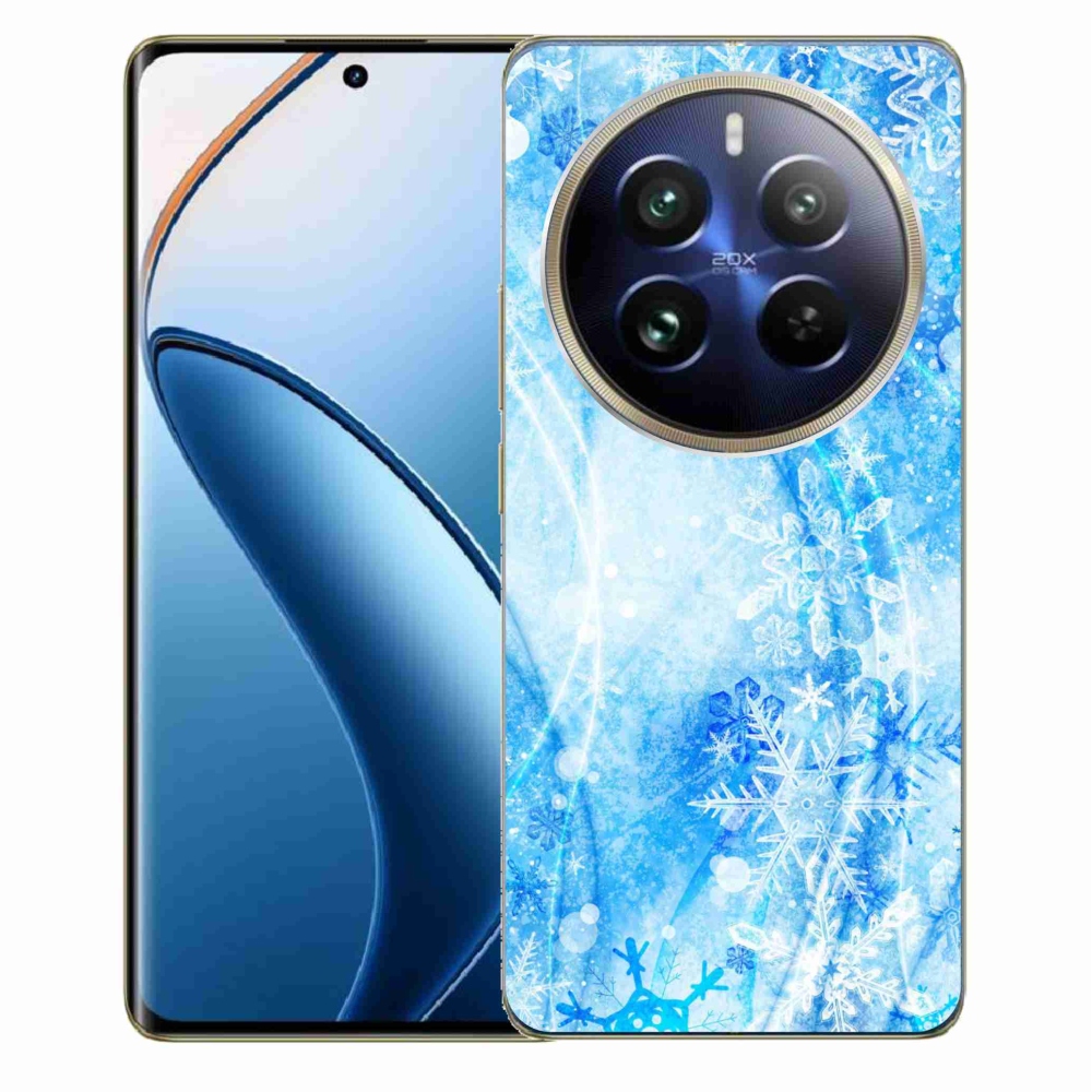 Gél borítás mmCase a Realme 12 Pro 5G/12 Pro+ 5G modellhez - hópelyhek