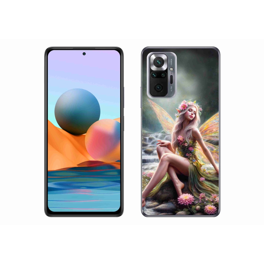 Gél borítás mmCase a Xiaomi Redmi Note 10 Pro - pillangó nőhöz 1