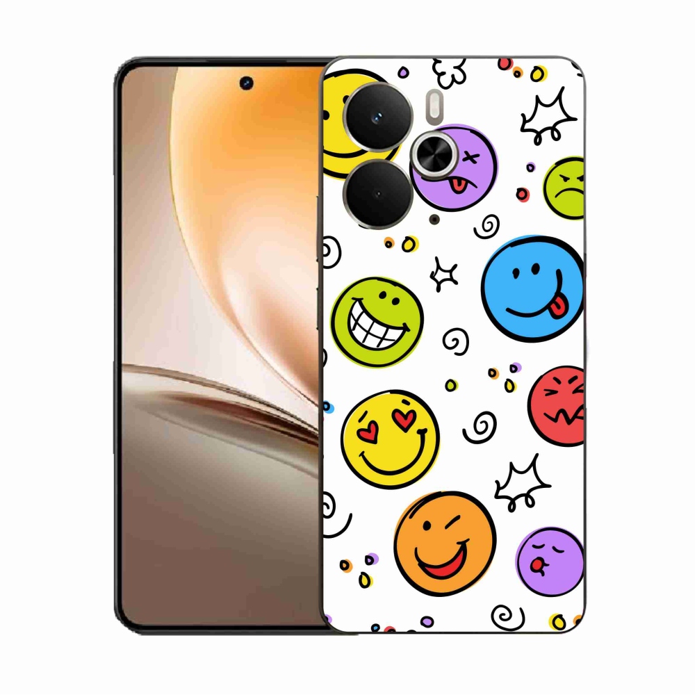 Gél borító mmCase a Realme 14 5G készülékhez - smiley-k
