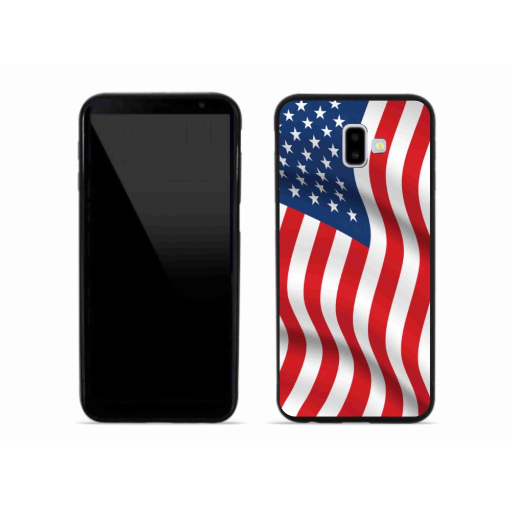 Gél védőhuzat mmCase mobiltelefonhoz Samsung Galaxy J6 Plus - amerikai zászló