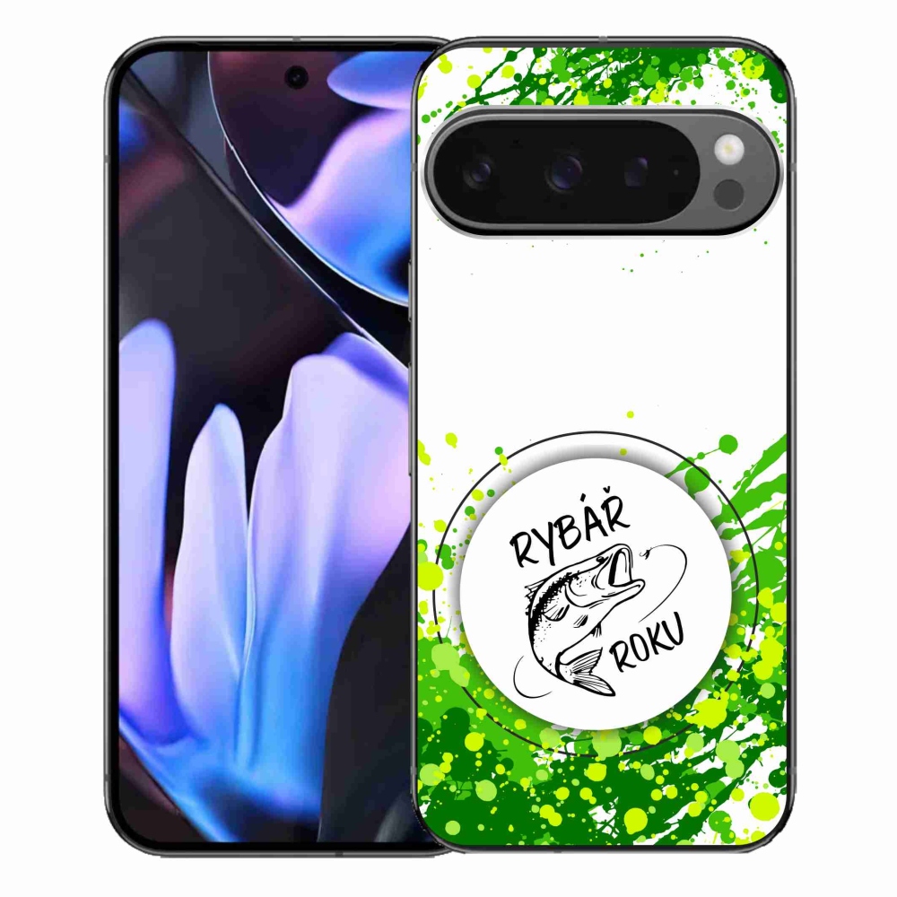 Gél borítás mmCase a Google Pixel 9 Pro XL-hez - Az év horgásza fehér háttérrel