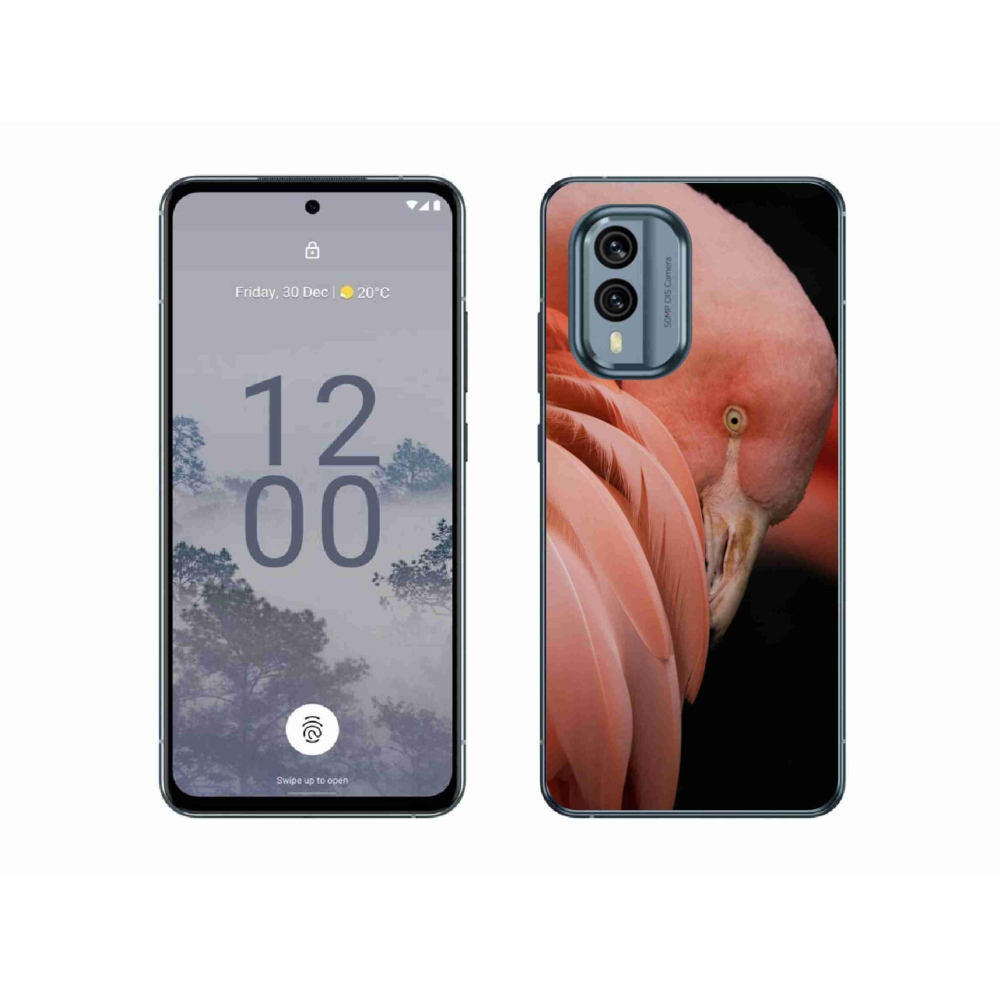Zselés borítás mmCase a Nokia X30 5G készülékhez - flamingó 3