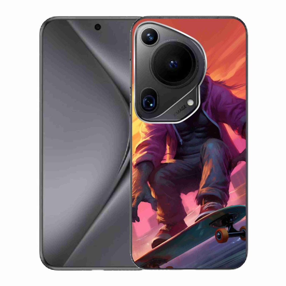 Gél borítás mmCase a Huawei Pura 70 Ultra számára - gorilla a gördeszkán