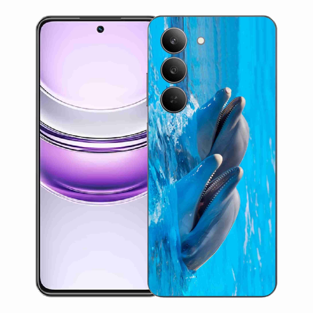 Gél borítás mmCase a Realme 14x 5G készülékhez - delfinek