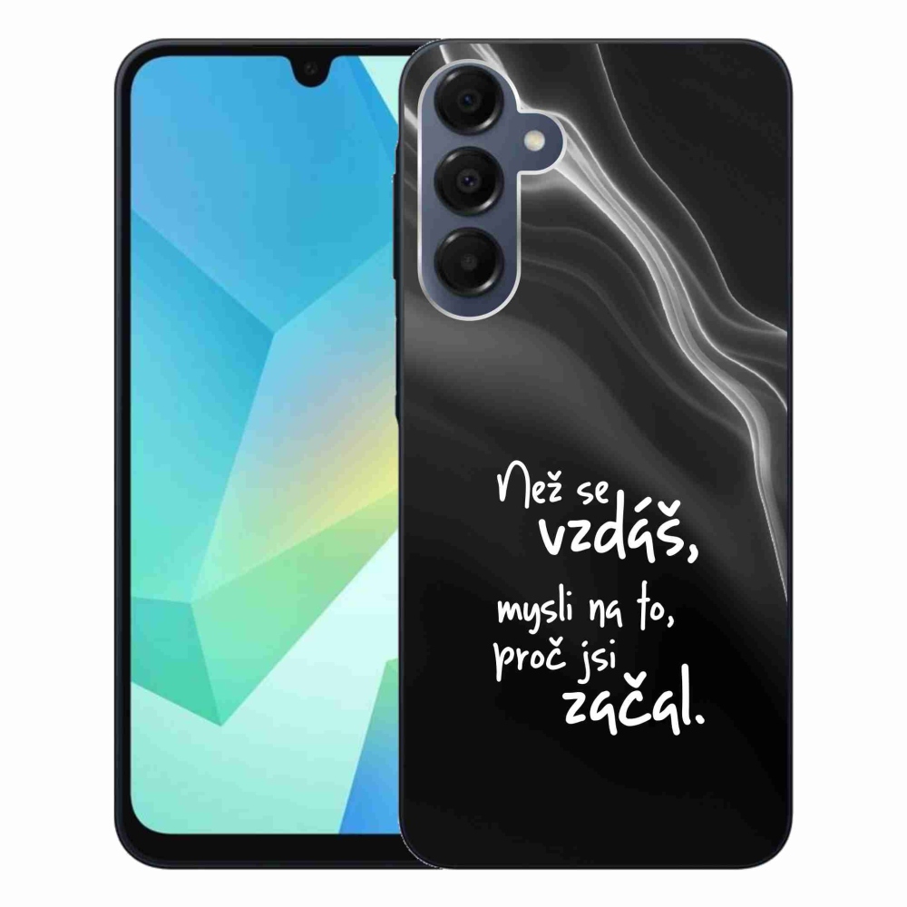 Gél borítás mmCase Samsung Galaxy A16 4G/5G - idézet 2 fekete háttér