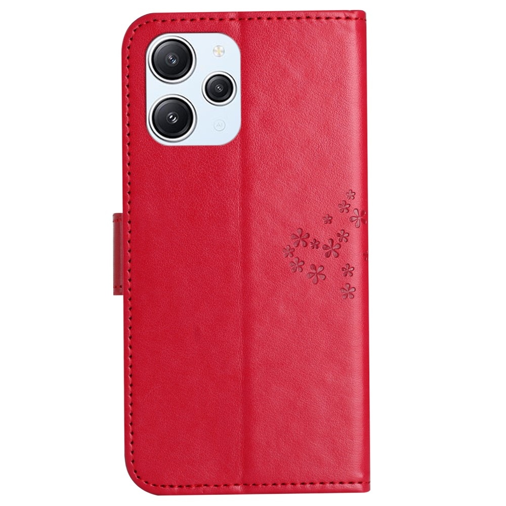 Fa könyv tok a Xiaomi Redmi 12 4G/5G készülékhez - piros
