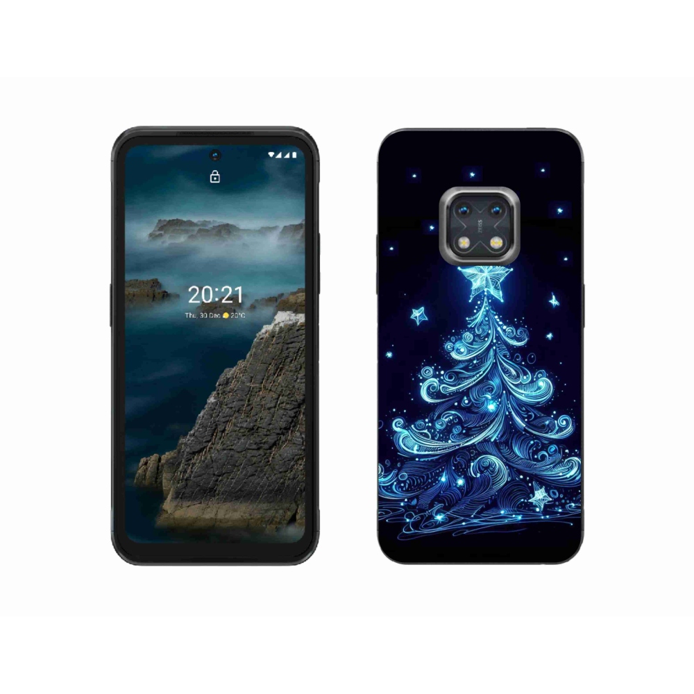 Zselés borítás mmCase a Nokia XR20 készülékhez - neon karácsonyfa 4