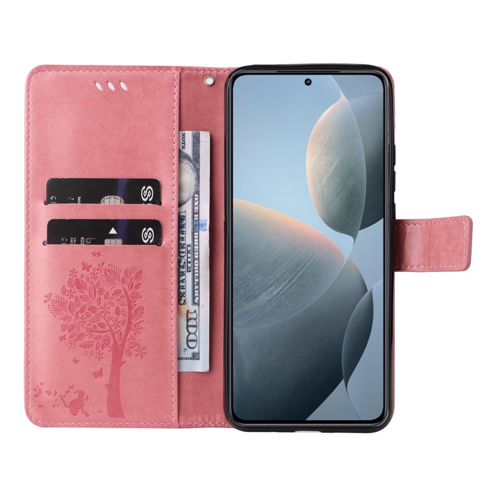 Fák könyve tok Xiaomi 14T - rózsaszínű