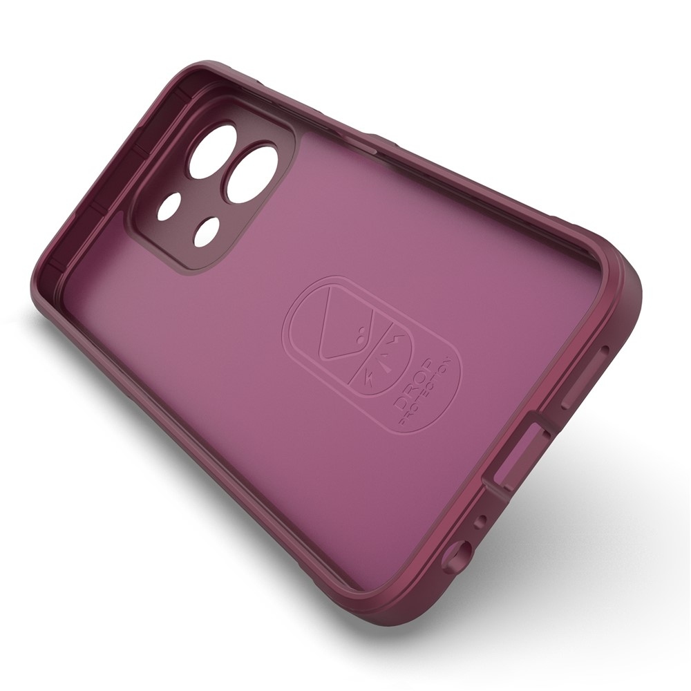 Rugg tartós zselés tok Xiaomi Redmi 15C 4G (171mm)/Poco C85 4G (171mm) - bordó színben