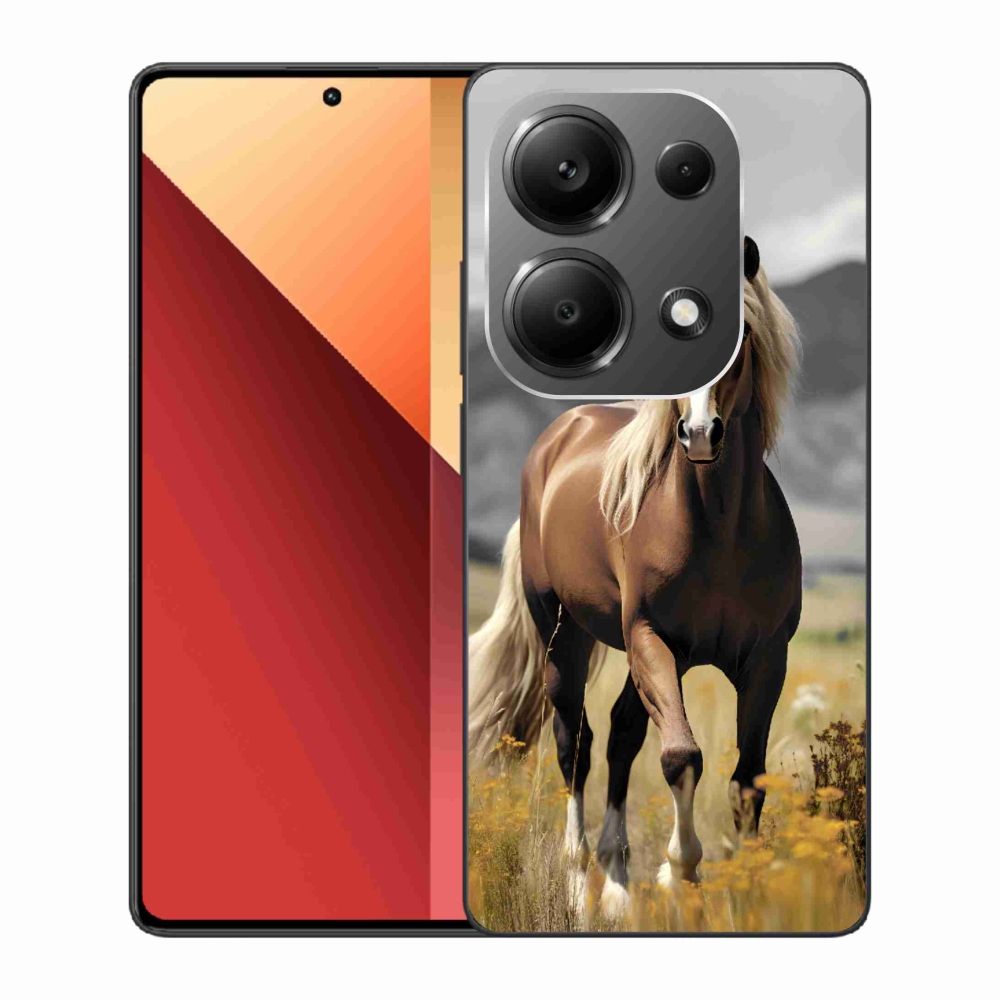 Zselés borítás mmCase a Xiaomi Redmi Note 13 Pro 4G/Poco M6 Pro - barna ló 1