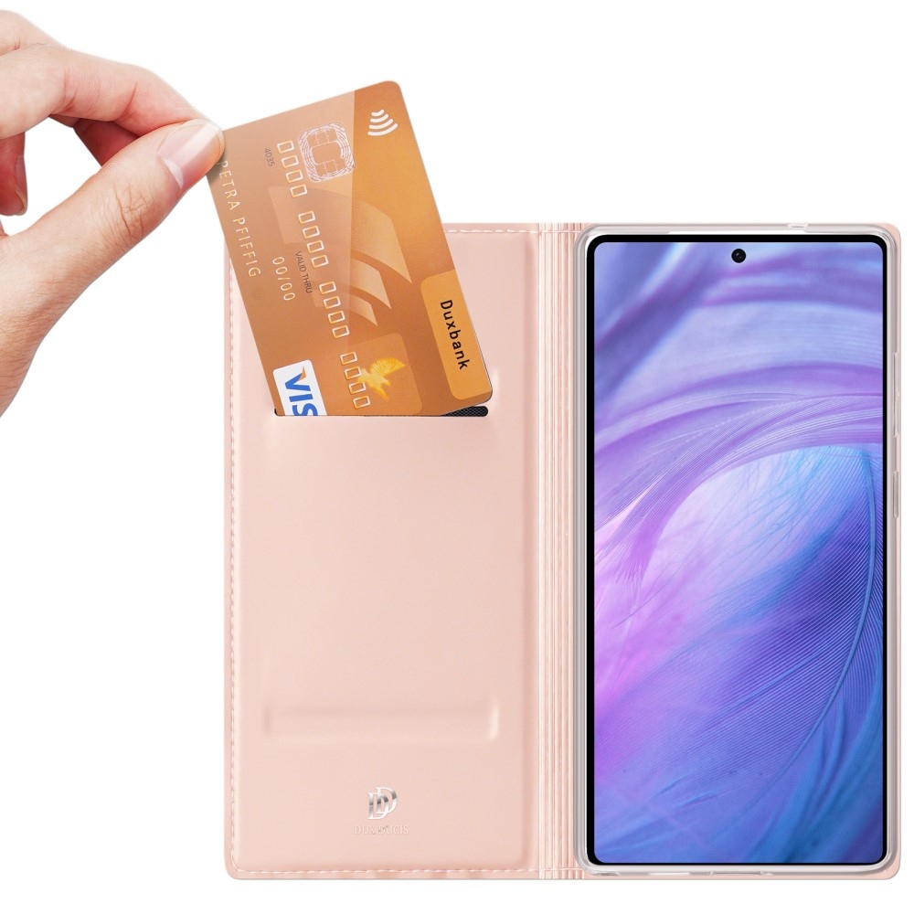 DUX könyvtáska Samsung Galaxy S25 Ultra készülékhez - rózsaarany