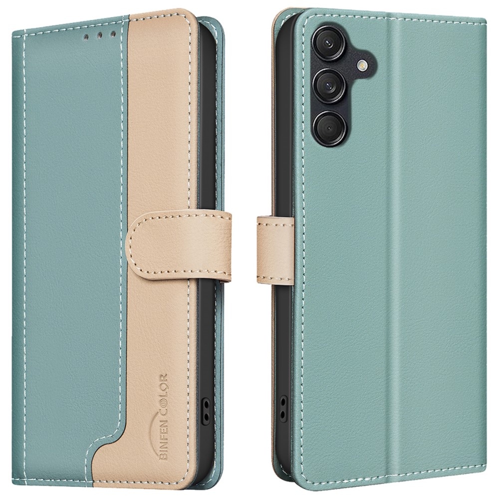 BNF DUO könyvtáska Samsung Galaxy A36 5G - zöld
