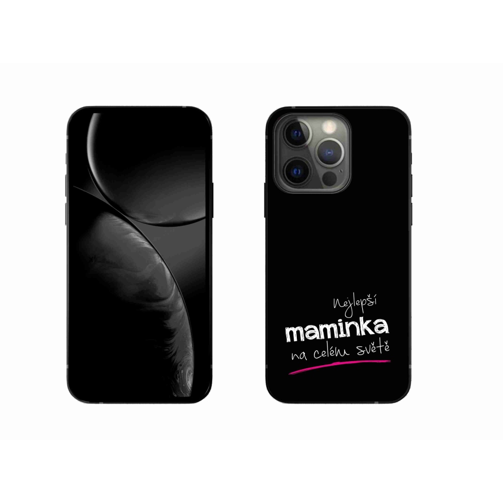 Gél borítás mmCase iPhone 13 Pro 6.1 készülékhez - Best Mom 4 Fekete háttér