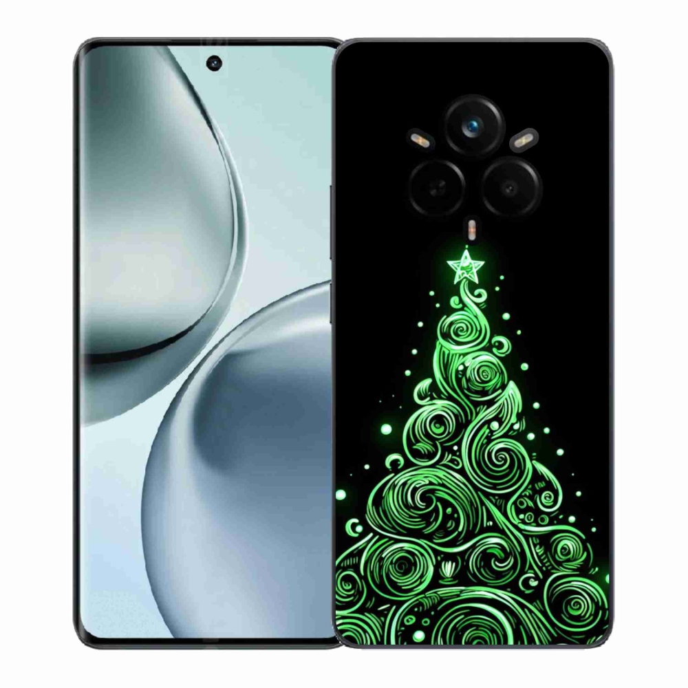 Gél borítás mmCase a Realme 14 Pro 5G készülékhez - neon karácsonyfa 3