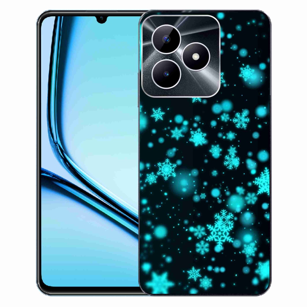 Zselés borító mmCase a Realme Note 50 készülékhez - hópelyhek 1