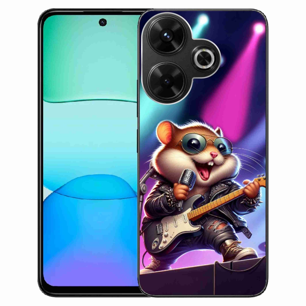 Gél borítás mmCase a Xiaomi Redmi 13 4G/Poco M6 4G - hörcsög hintaszékhez