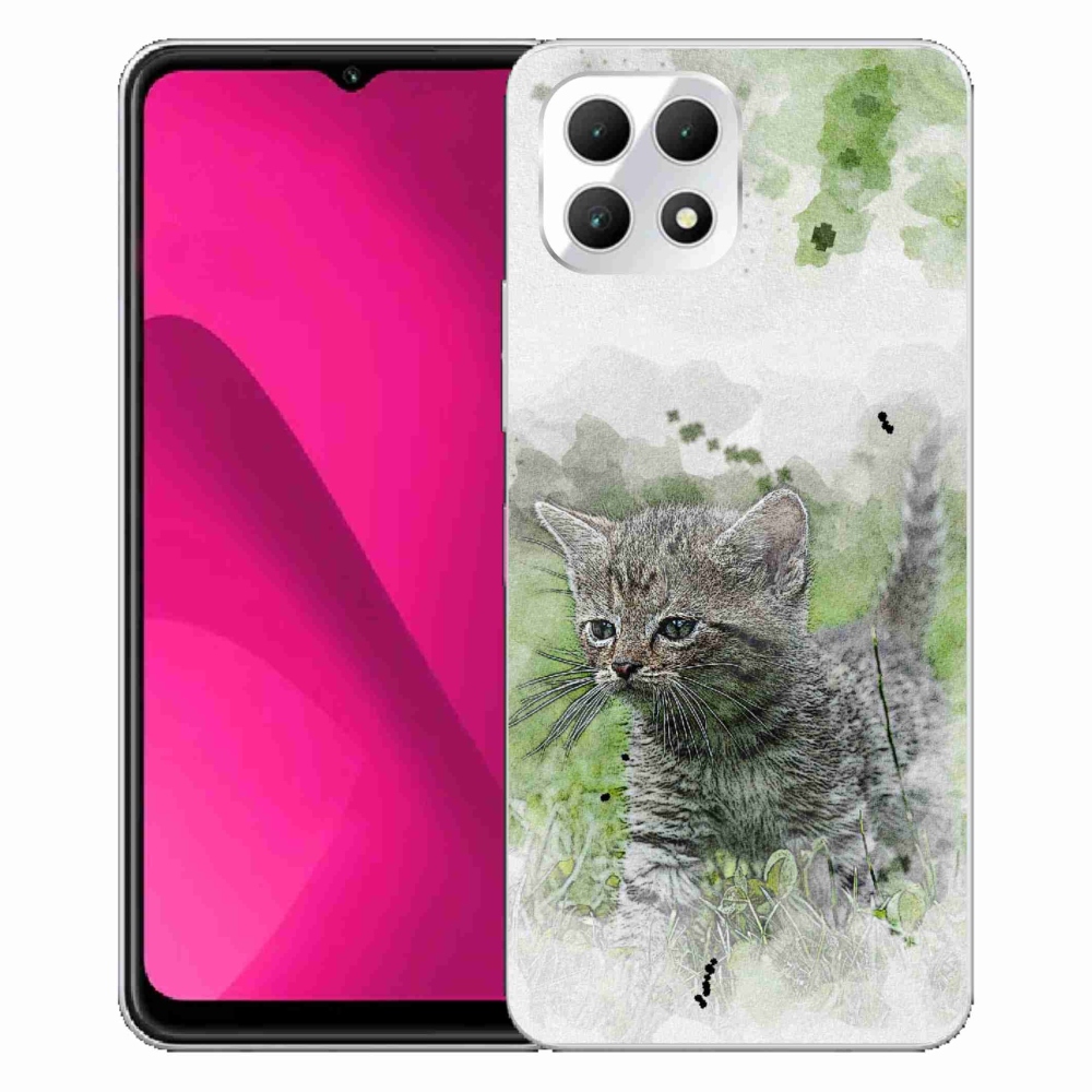 Zselés borítás mmCase a T-Mobile T Phone 2 készülékhez - aranyos cica 1
