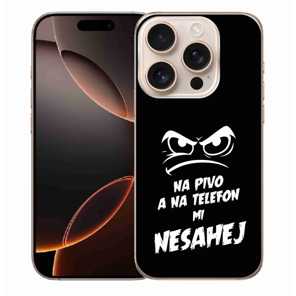 Gél borítás mmCase iPhone 16 Pro Max készülékhez - sör motívum 2 fekete háttér