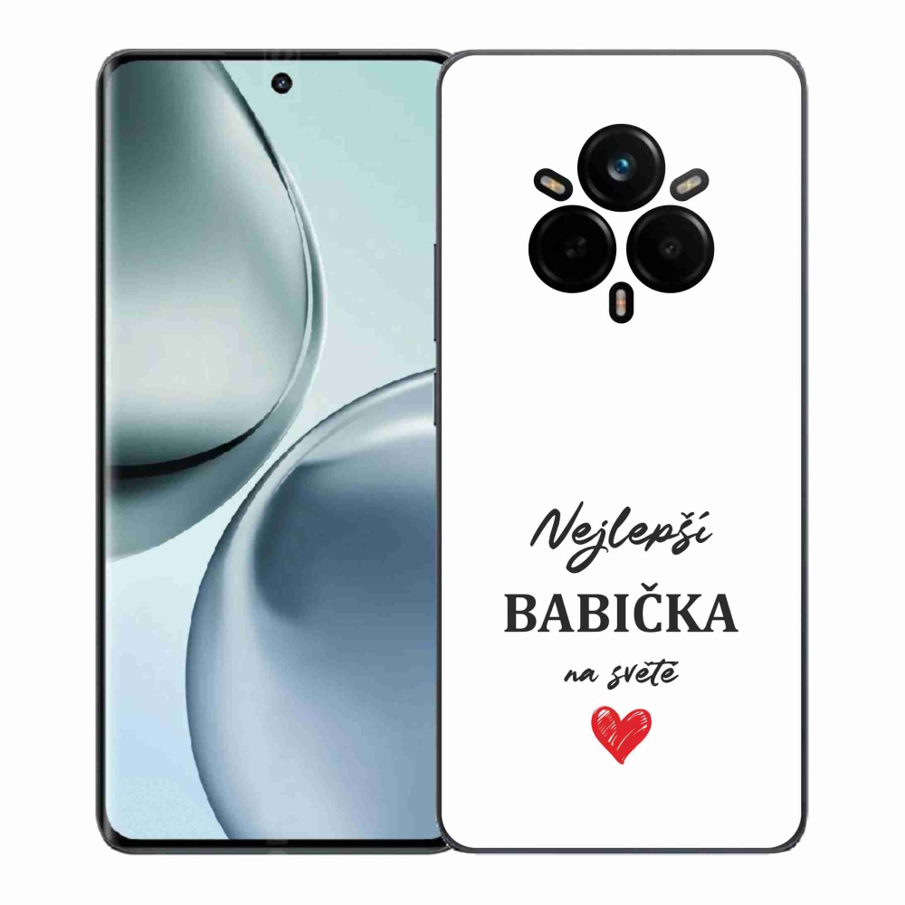 Gél borítás mmCase a Realme 14 Pro 5G-n - Legjobb nagyi 1 fehér háttér