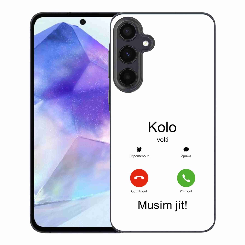 Gél borító mmCase Samsung Galaxy A55 5G - a kerék hívja fehér háttérrel