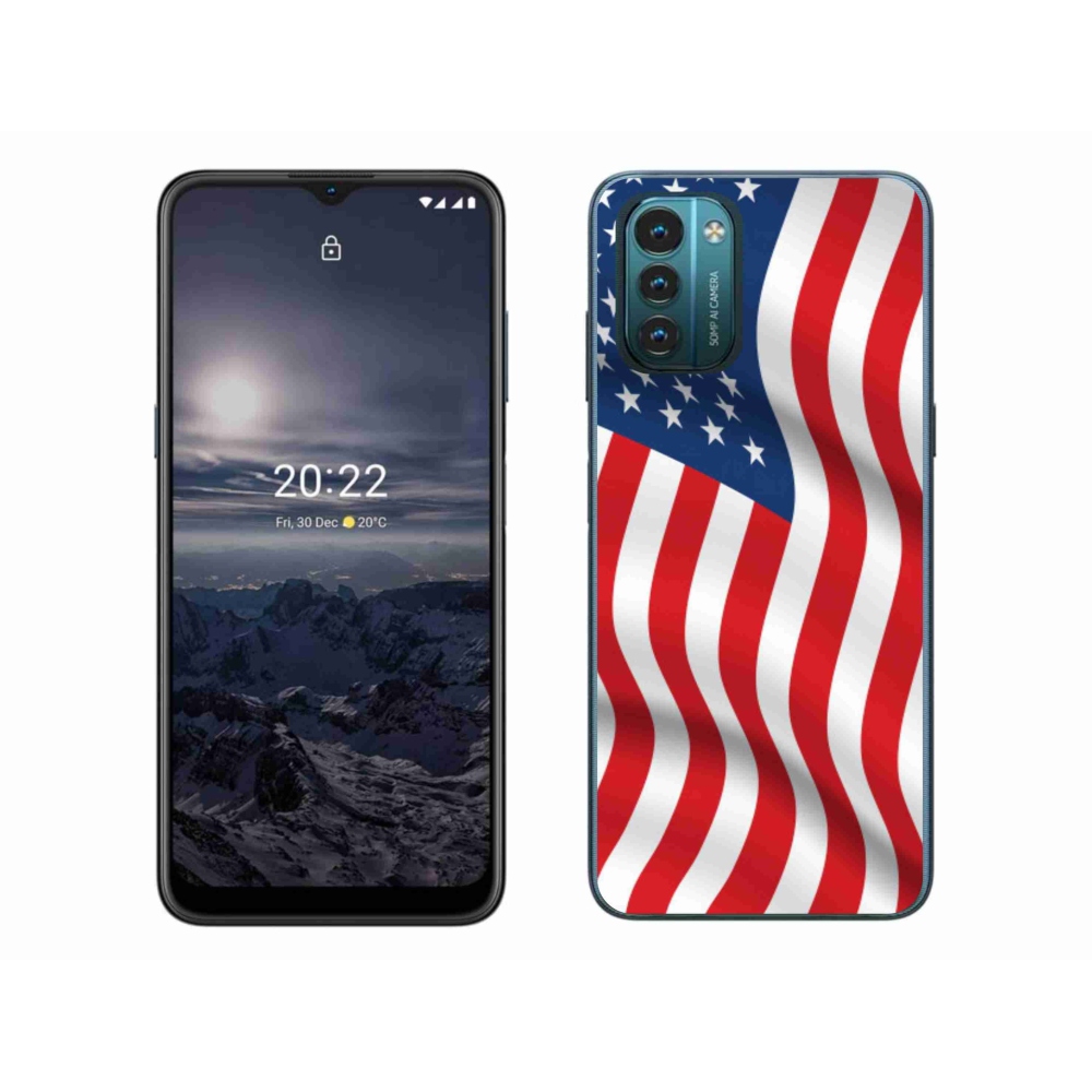 Gél védőhuzat mmCase mobiltelefonhoz Nokia G11/G21 - USA zászló