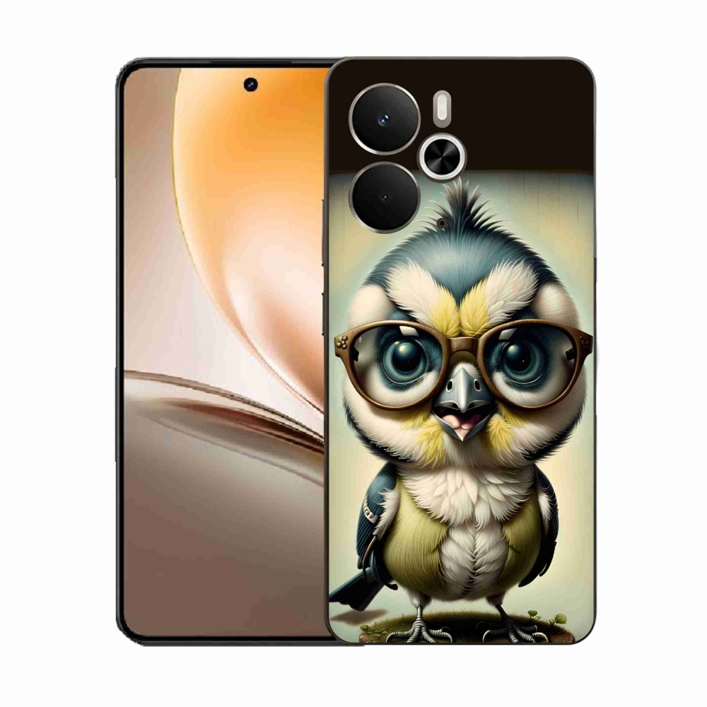 Zselés borítás mmCase a Realme 14 5G - cub szemüveggel