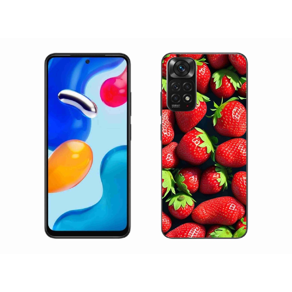 Gél borítás mmCase a Xiaomi Redmi Note 11S 4G-hez - eper
