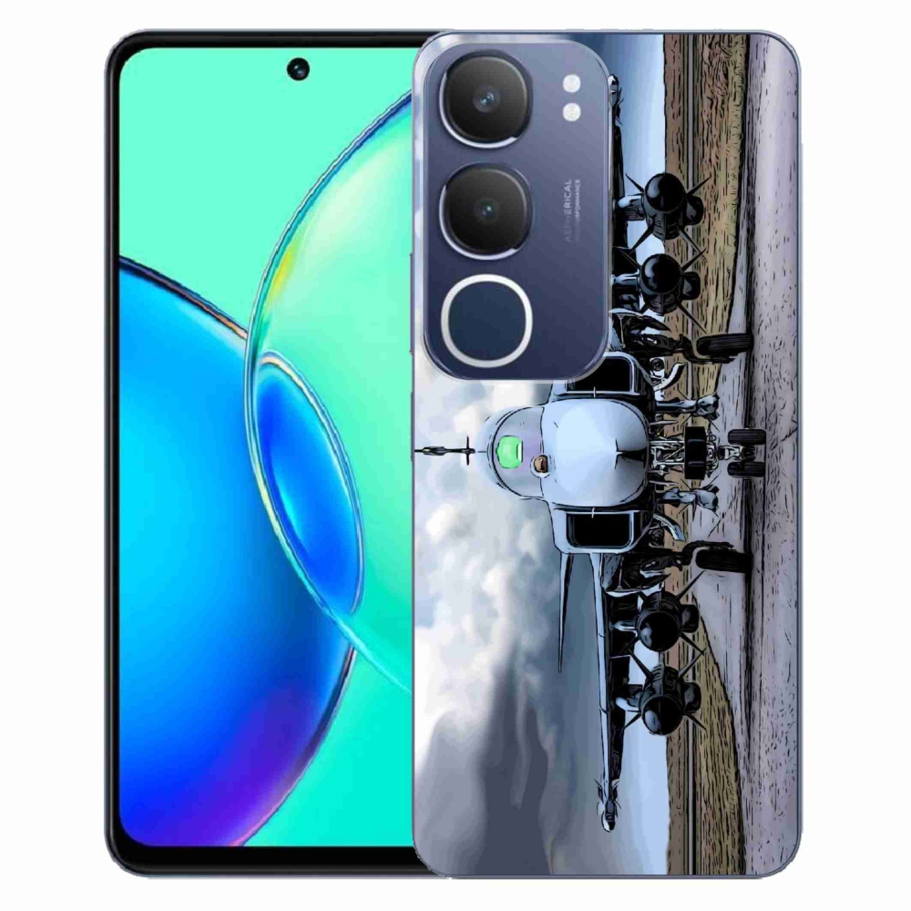 Gél borítás mmCase a Vivo Y19s számára - katonai repülőgépek