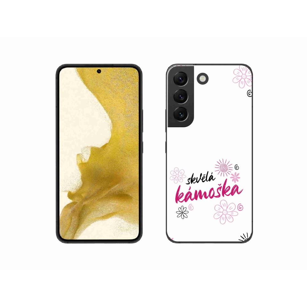 Gél borító mmCase Samsung Galaxy S22 5G - nagyszerű haver fehér háttérrel