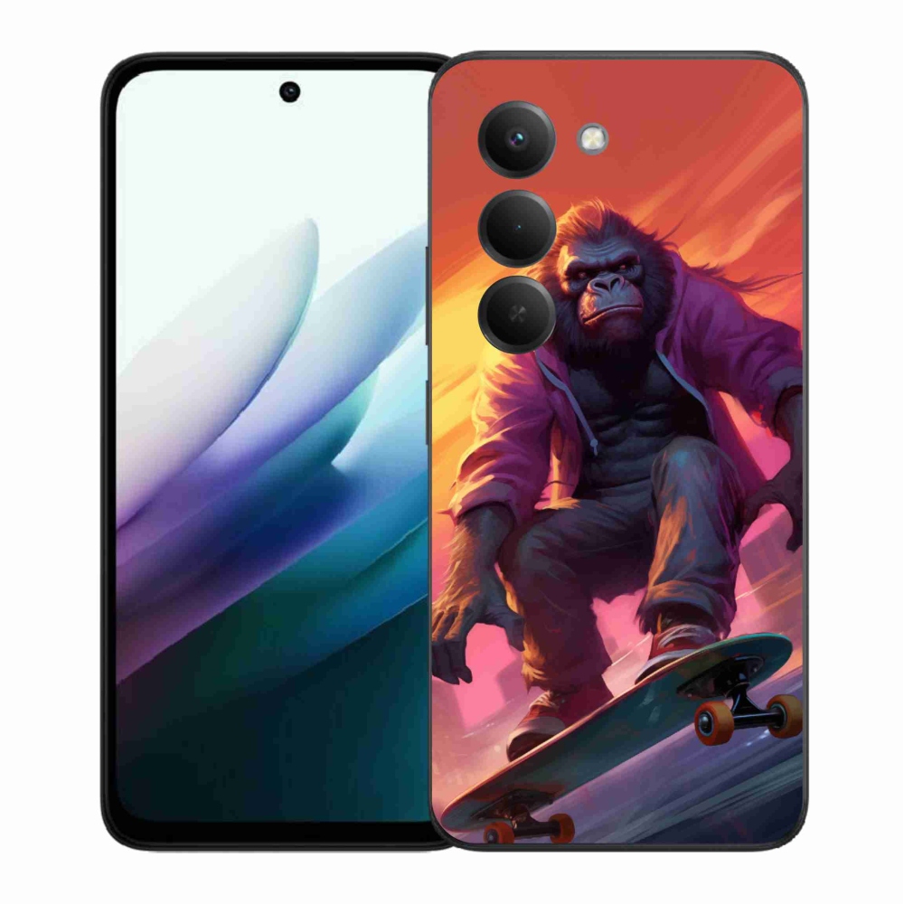 Zselés borítás mmCase a Xiaomi Redmi 15 4G/5G (171mm) - gorilla a gördeszkán