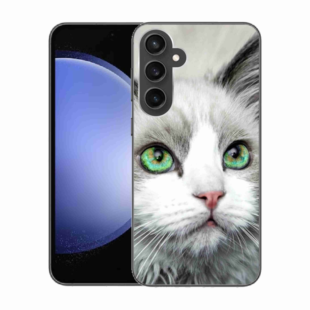 Zselés borítás mmCase Samsung Galaxy S23 FE készülékhez - macska nézet