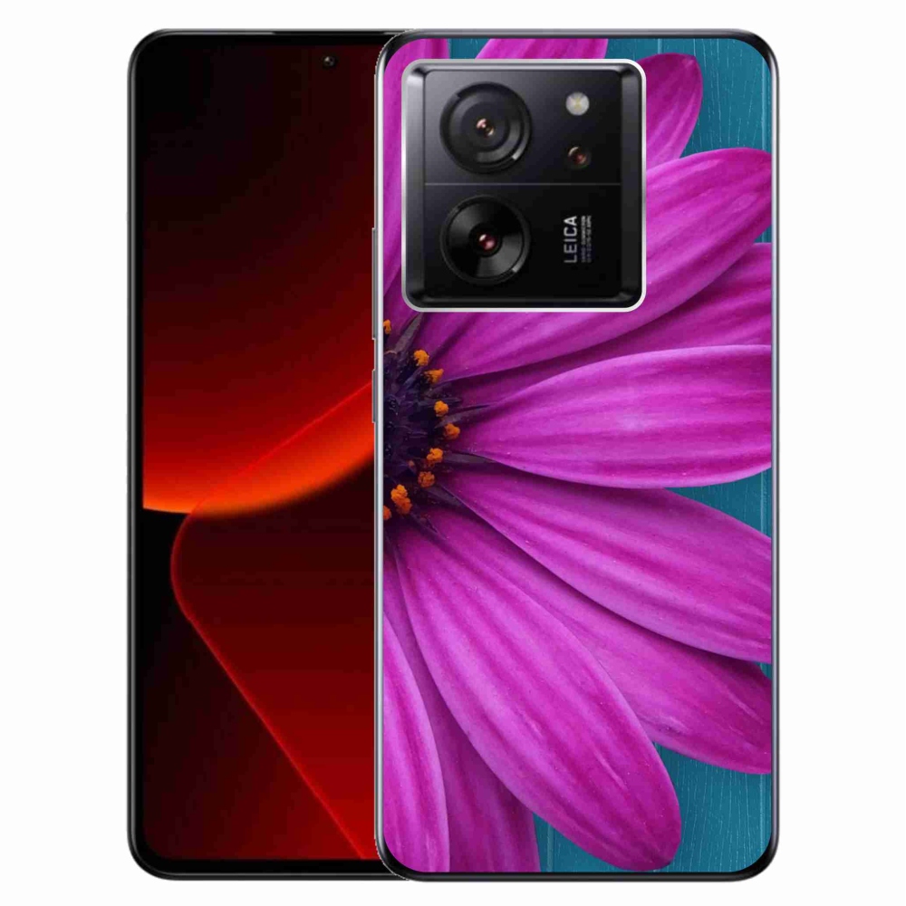 Gél tok mmCase a Xiaomi 13T/13T Pro készülékhez - lila margaréta
