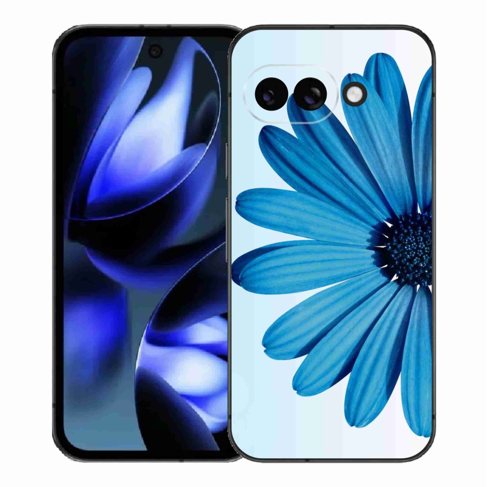 Zselés borítás mmCase a Google Pixel 9a készülékhez - kék margaréta