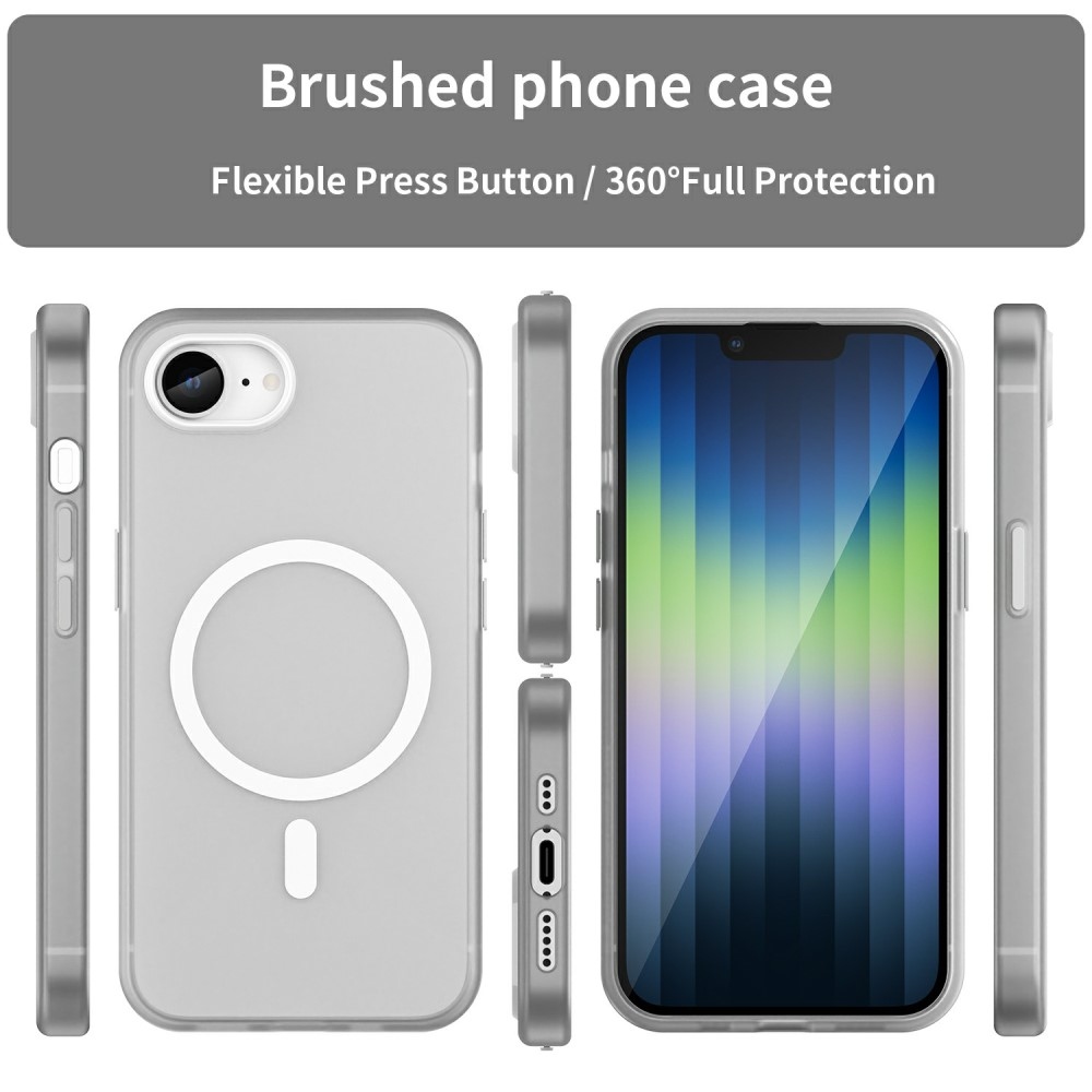 Frost zselés tok MagSafe támogatással iPhone 16e készülékhez - fehér