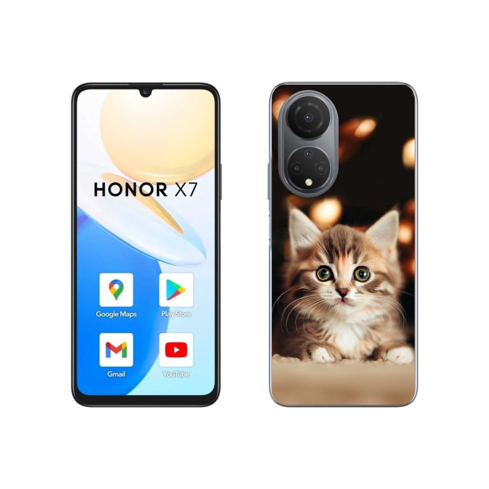 Gél borítás mmCase a Honor X7-hez - aranyos cica 2