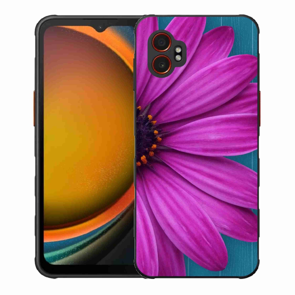 Zselés borítás mmCase Samsung Galaxy Xcover 7 Pro készülékhez - lila margaréta