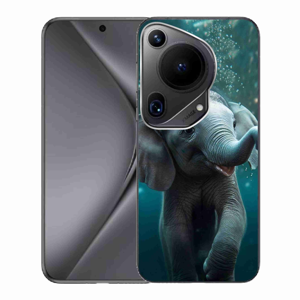 Zselés borítás mmCase a Huawei Pura 70 Ultra - elefánt a víz alatt