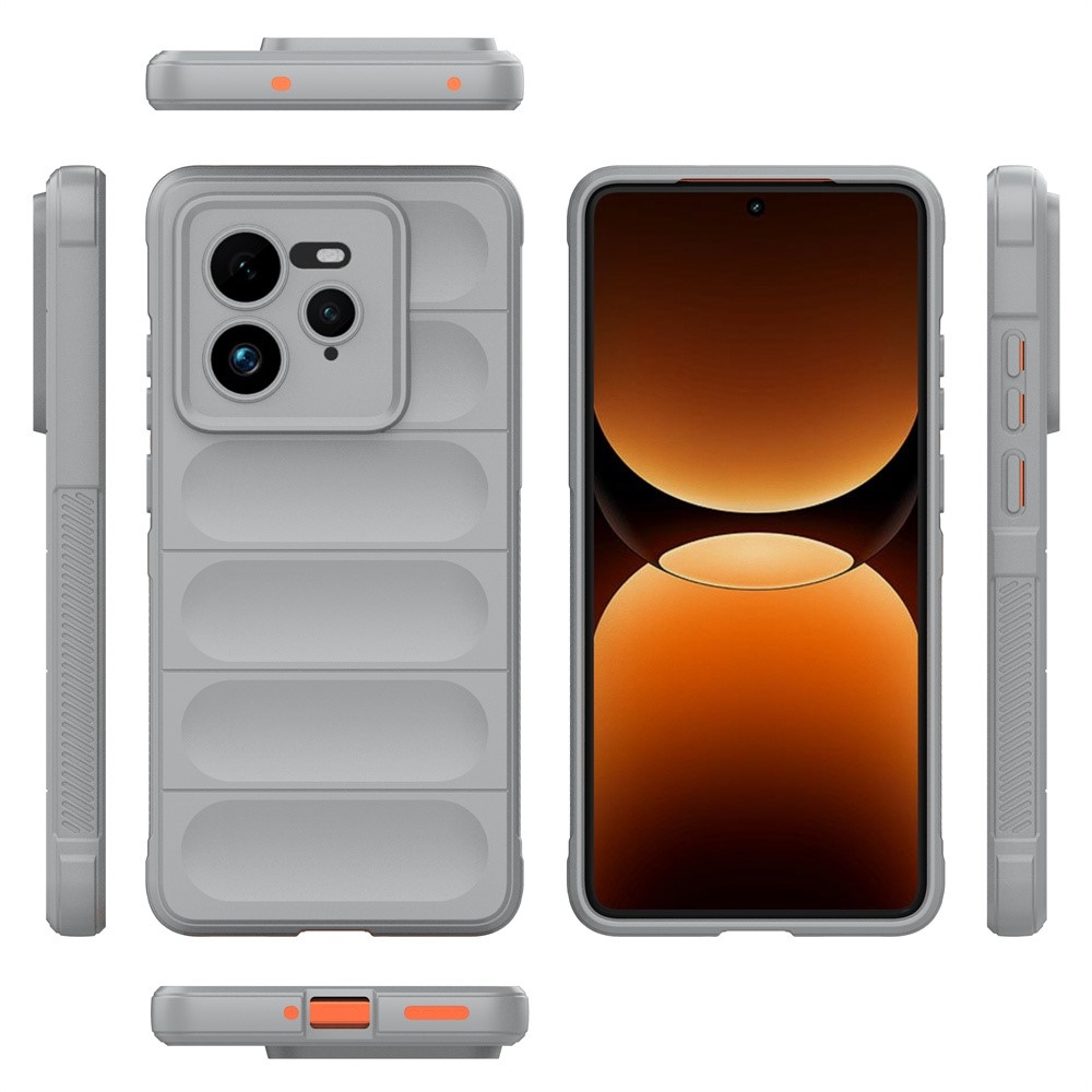 Rugg tartós zselés tok a Realme GT 7 Pro 5G készülékhez - világosszürke