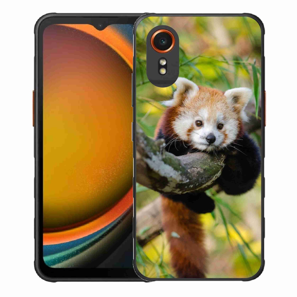 Zselés borítás mmCase Samsung Galaxy Xcover 7 készülékhez - pandavörös