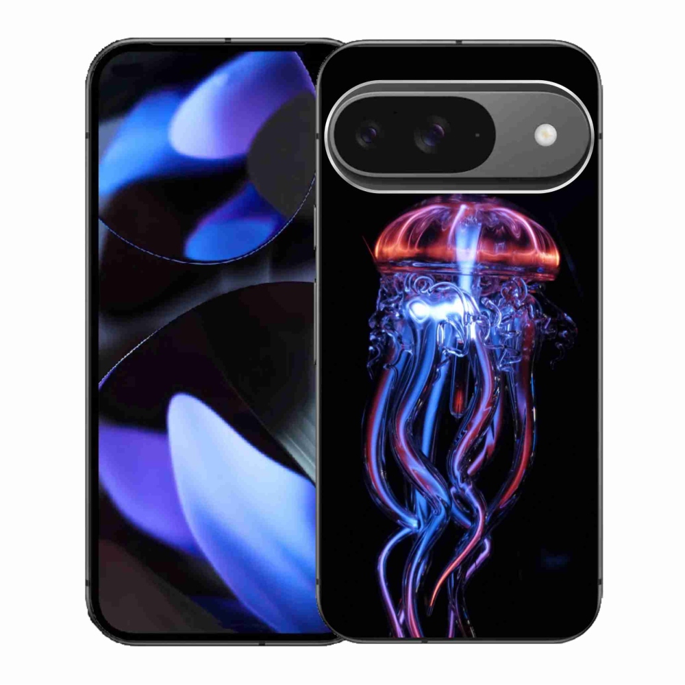Zselés borítás mmCase a Google Pixel 9/9 Pro készülékhez - medúza