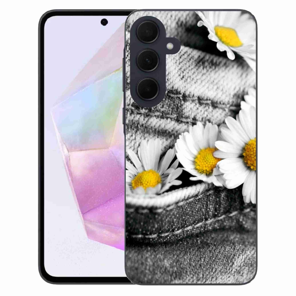 Gél tok mmCase Samsung Galaxy A35 5G - margaréták